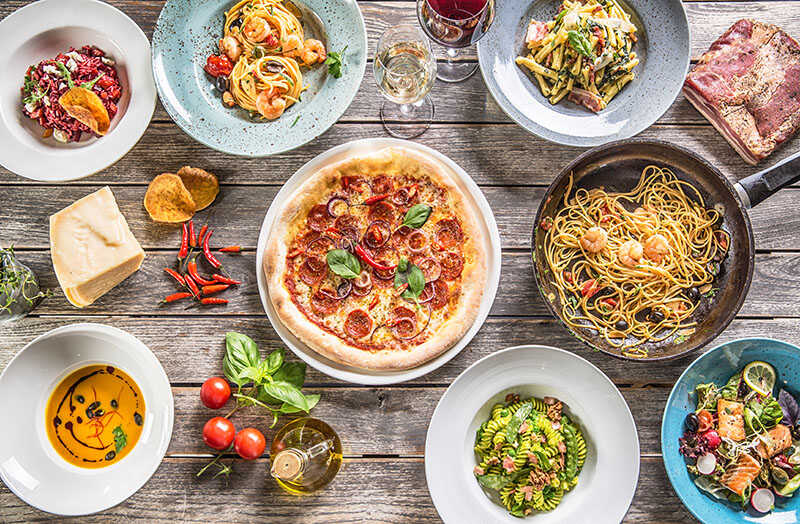 Table Italian Meals