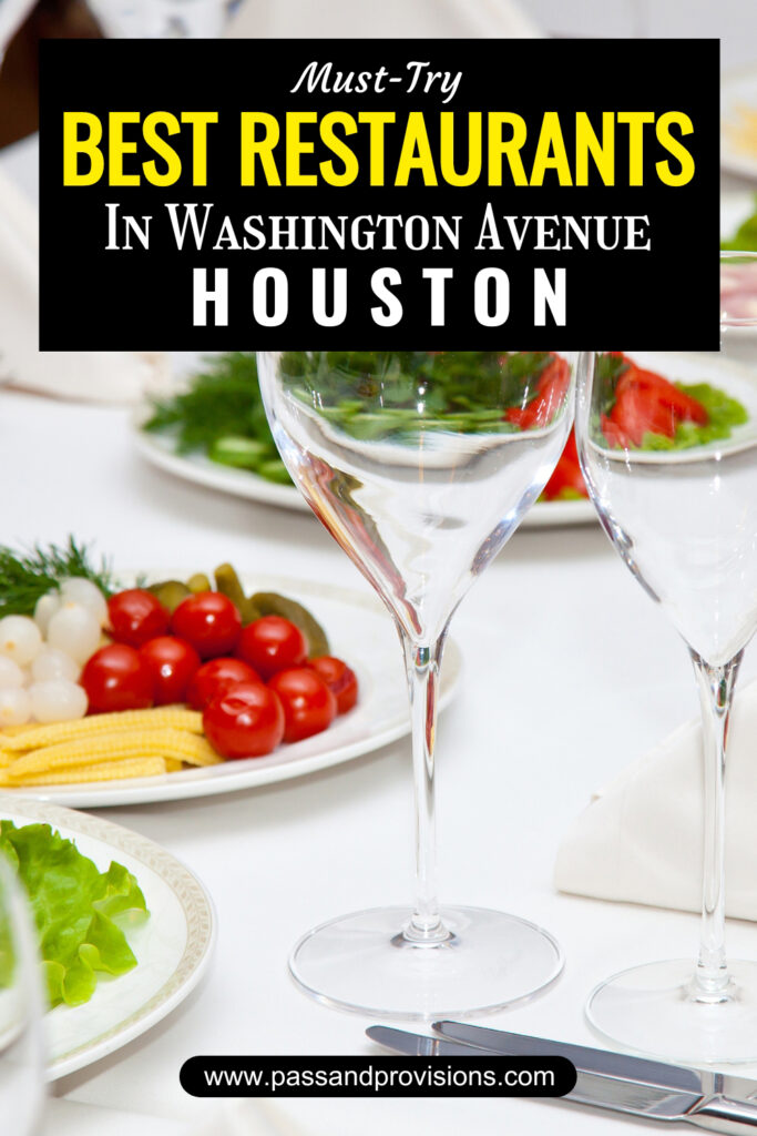 Restaurants Washington Avenue Houston