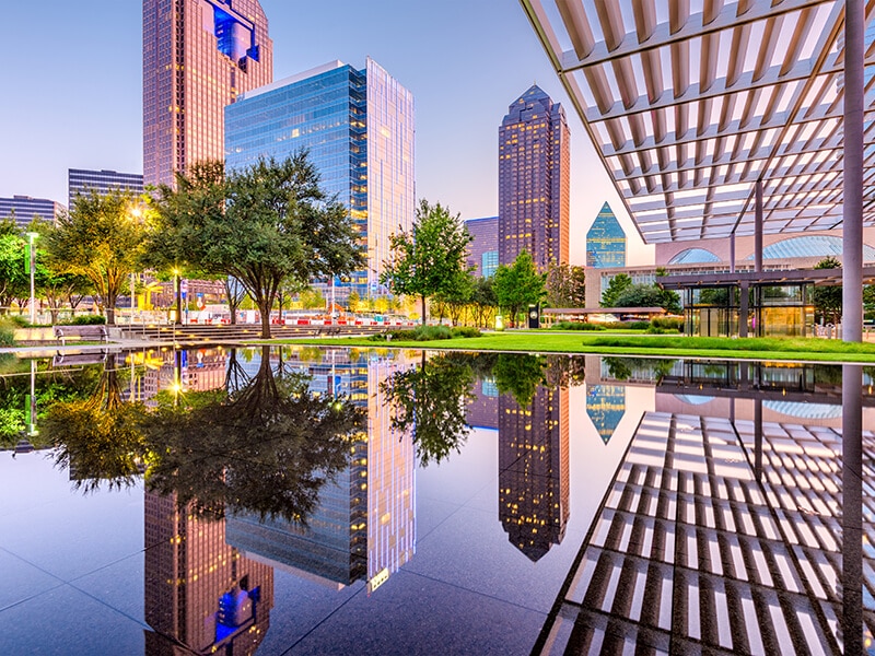 Plaza And Skyline