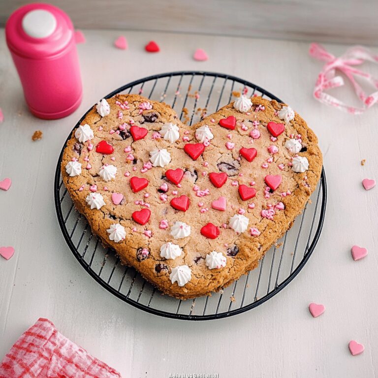 Heart Shaped Cookie Cake Recipe