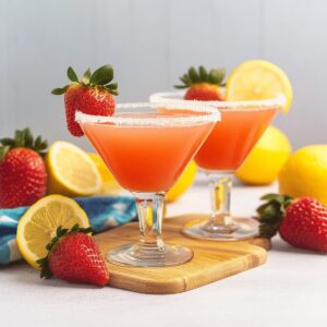 Strawberry Lemon Drop Martini Recipe