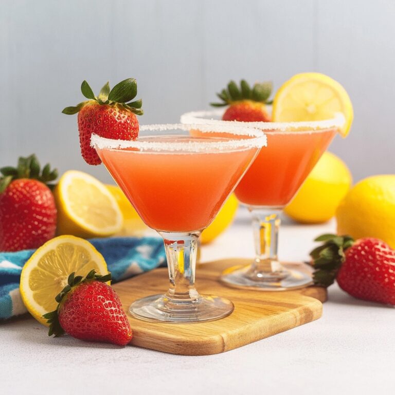 Strawberry Lemon Drop Martini Recipe