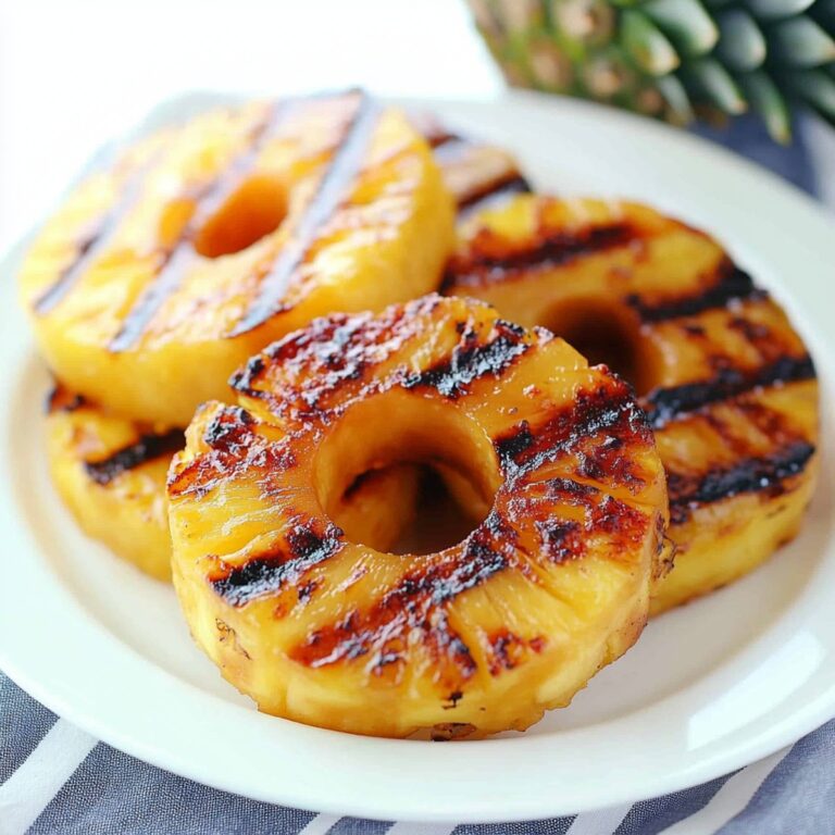 Caramelized Brown Sugar Grilled Pineapple Recipe