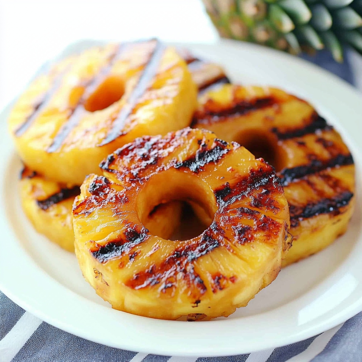 Caramelized Brown Sugar Grilled Pineapple Recipe