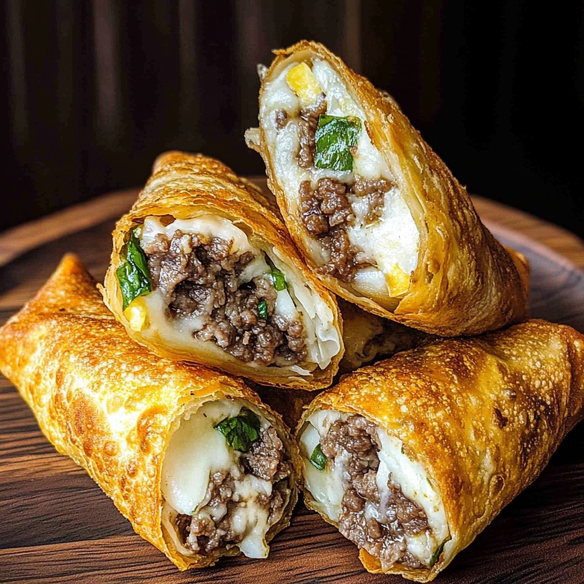 Crispy Philly Cheesesteak Egg Rolls Recipe