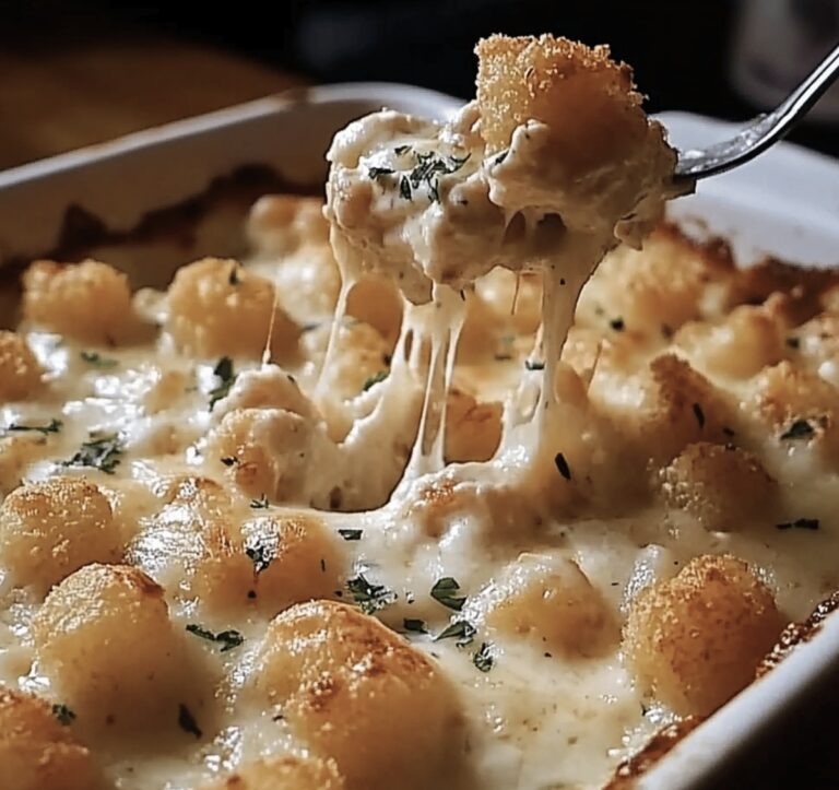 Chicken Alfredo Tater Tot Casserole Recipe