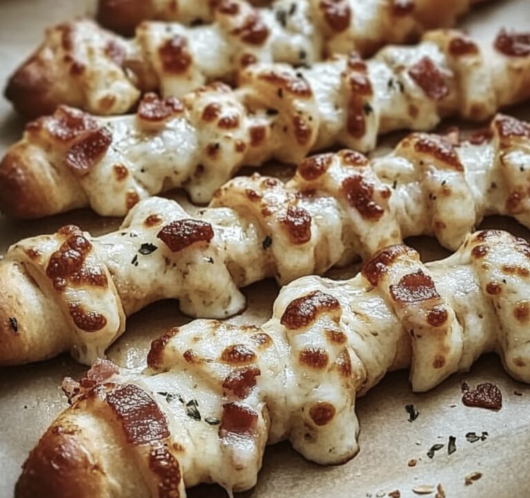 Garlic Butter Bacon Alfredo Pizza Twists Recipe