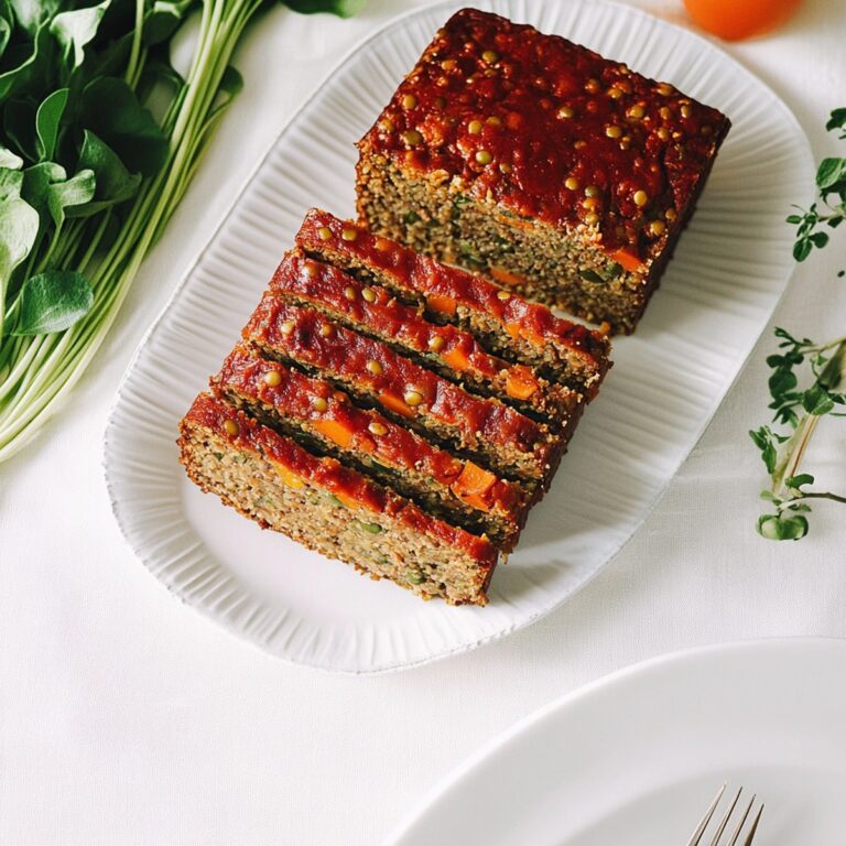 Hearty Vegetable Lentil Loaf Recipe