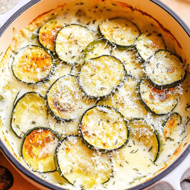Creamy Parmesan Zucchini Recipe