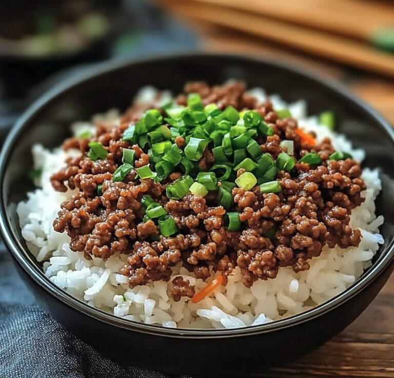Savory Korean Ground Beef Bowl Recipe