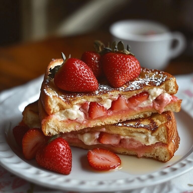 Strawberry Cheesecake Stuffed French Toast Recipe
