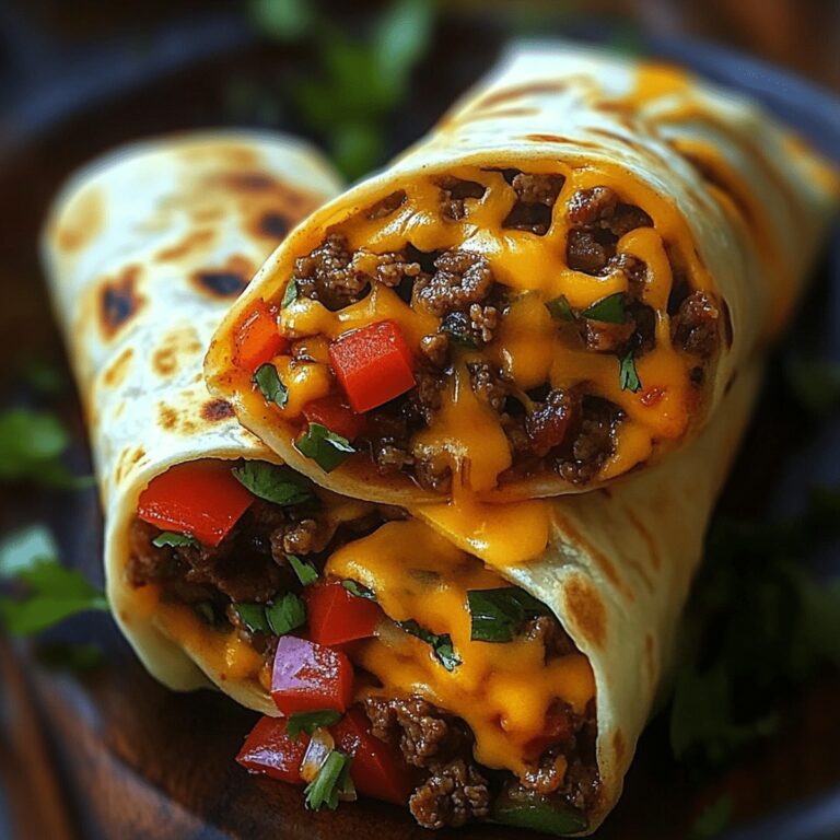 Cheesy Beef Fiesta Wraps Recipe
