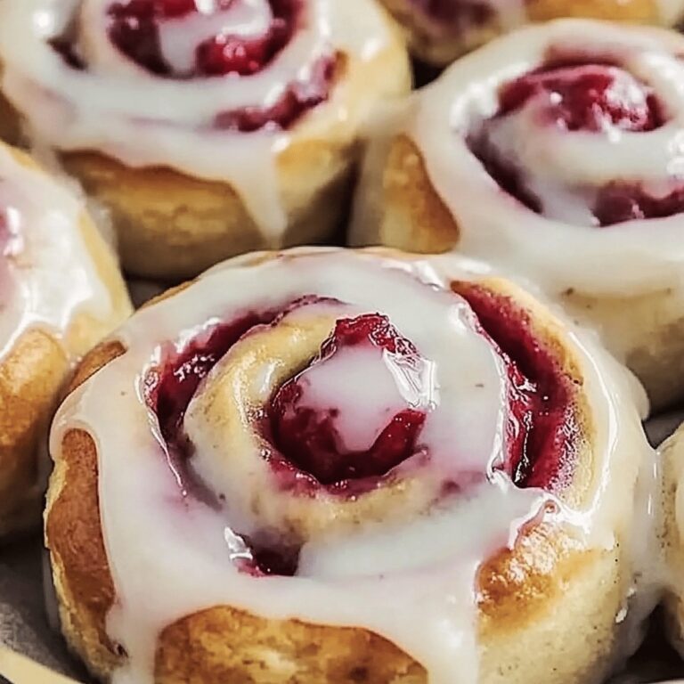 Raspberry Cinnamon Rolls With Lemon Glaze Recipe