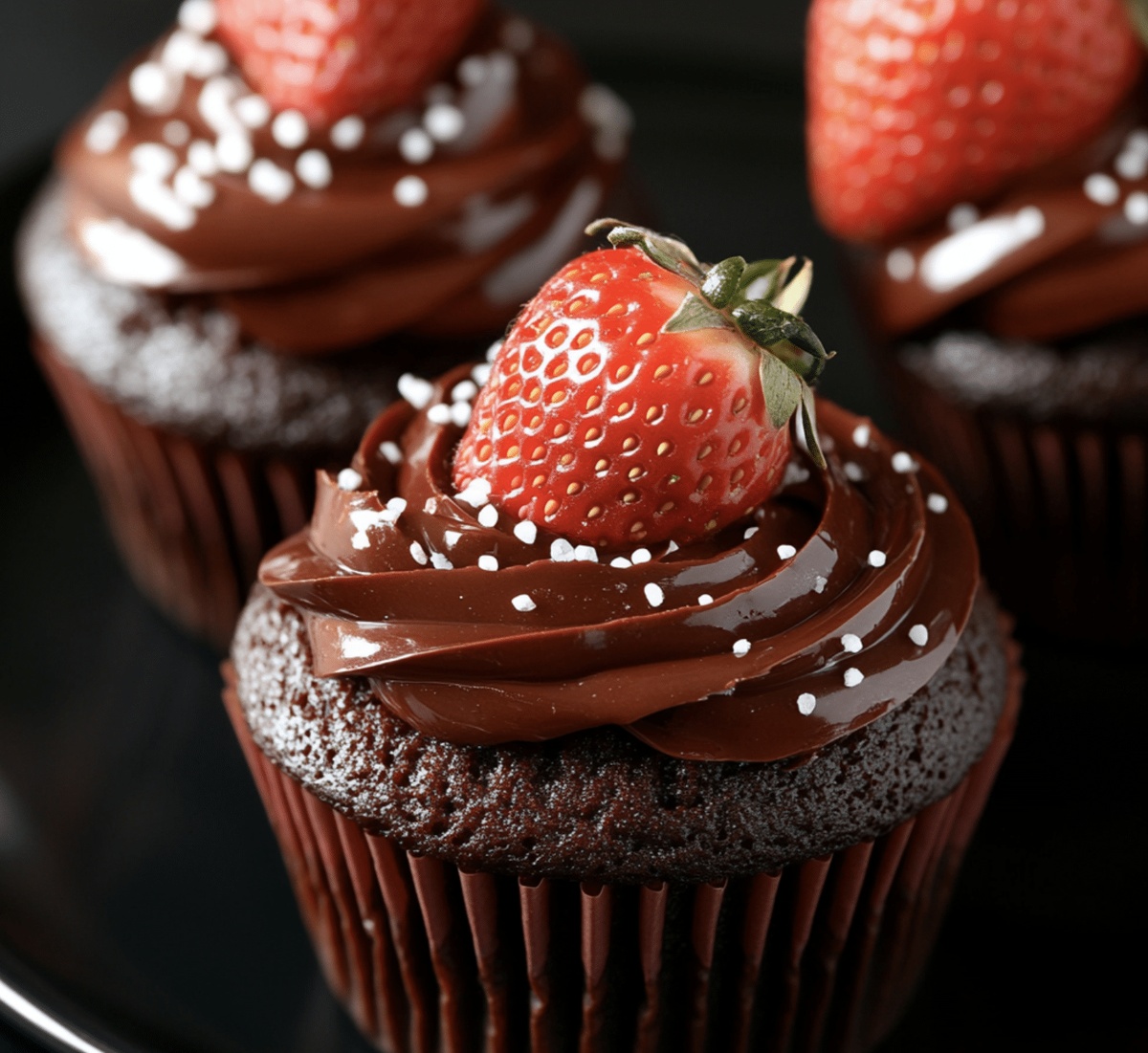 Chocolate Covered Strawberry Cupcakes Recipe