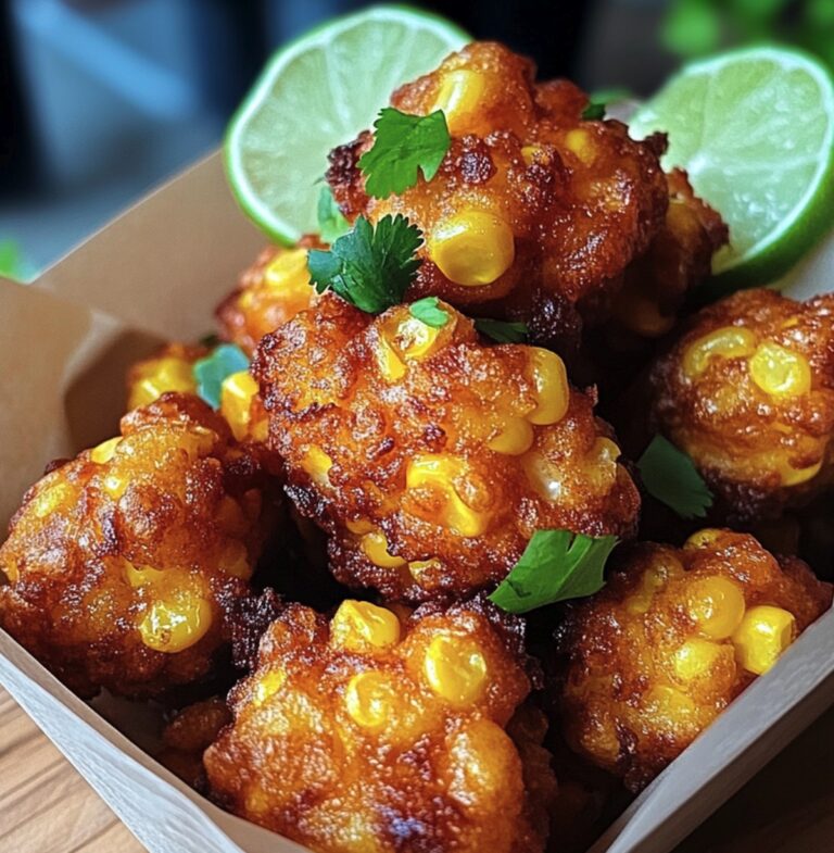 Crispy Mexican Street Corn Fritters Recipe