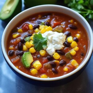 Hearty Vegetarian Taco Soup Recipe