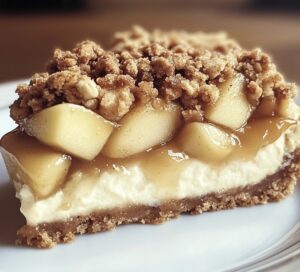 Rustic Apple Crisp Cheesecake Recipe