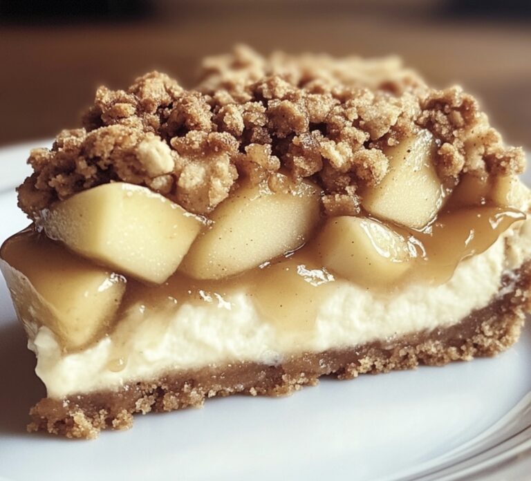 Rustic Apple Crisp Cheesecake Recipe