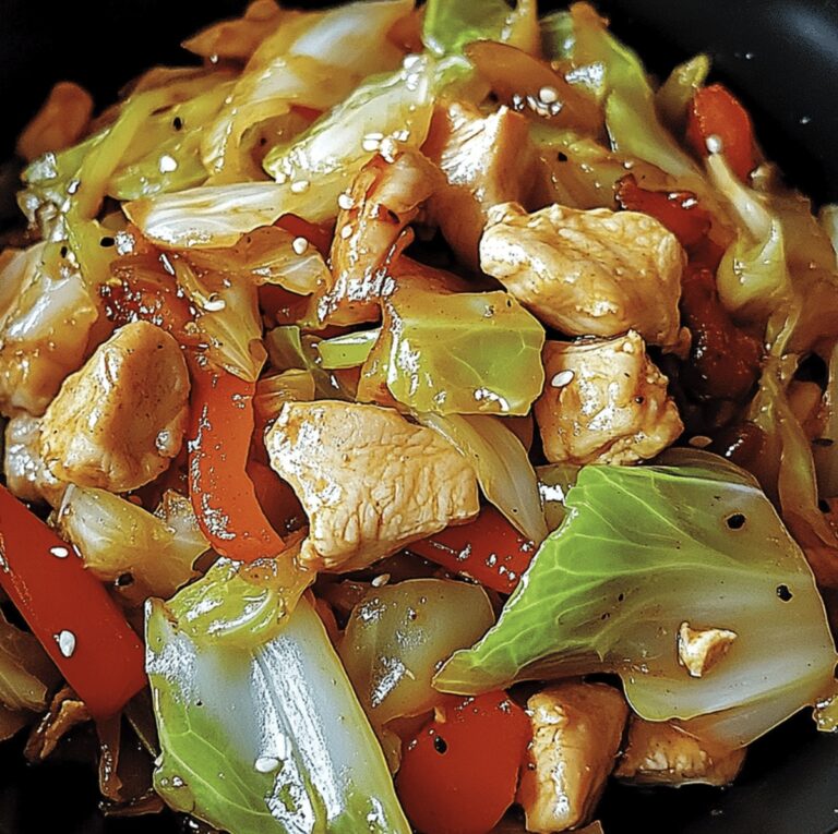Crispy Chinese Chicken Cabbage Stir-Fry Recipe