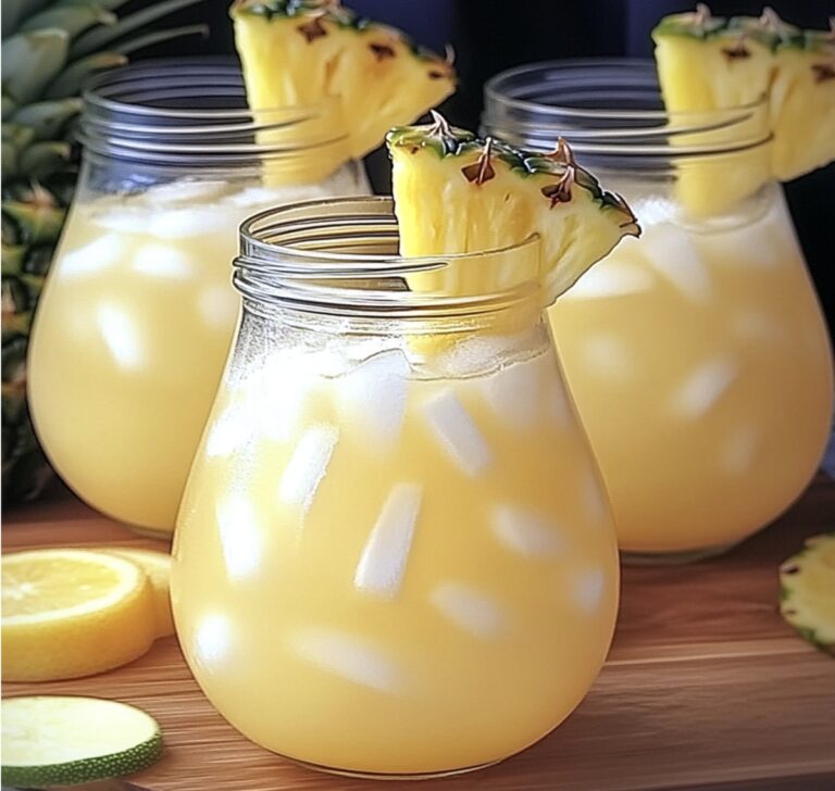 Tropical Pineapple Lemonade Punch Recipe
