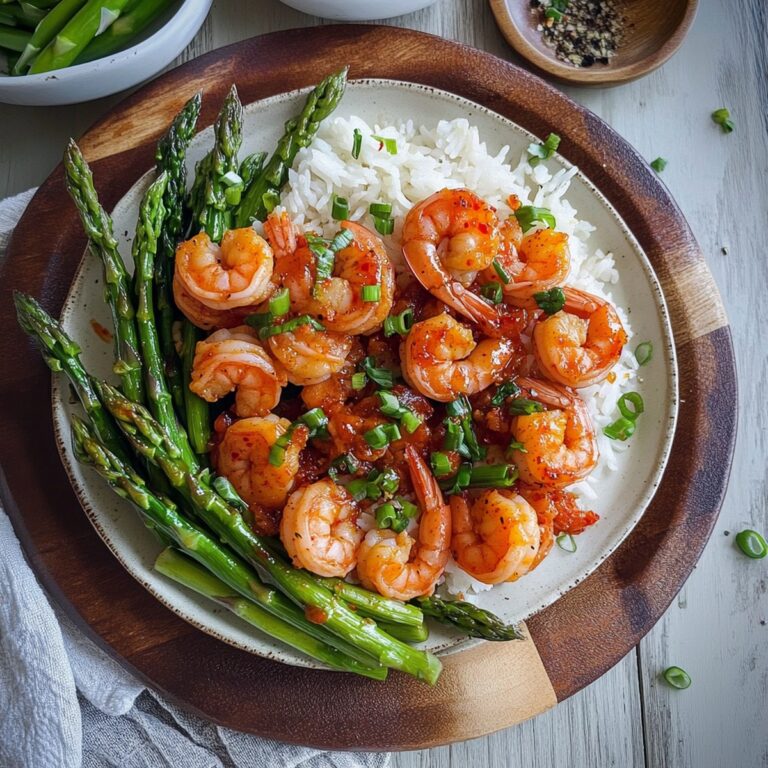 Tangy Sweet Chili Shrimp with Asparagus Recipe