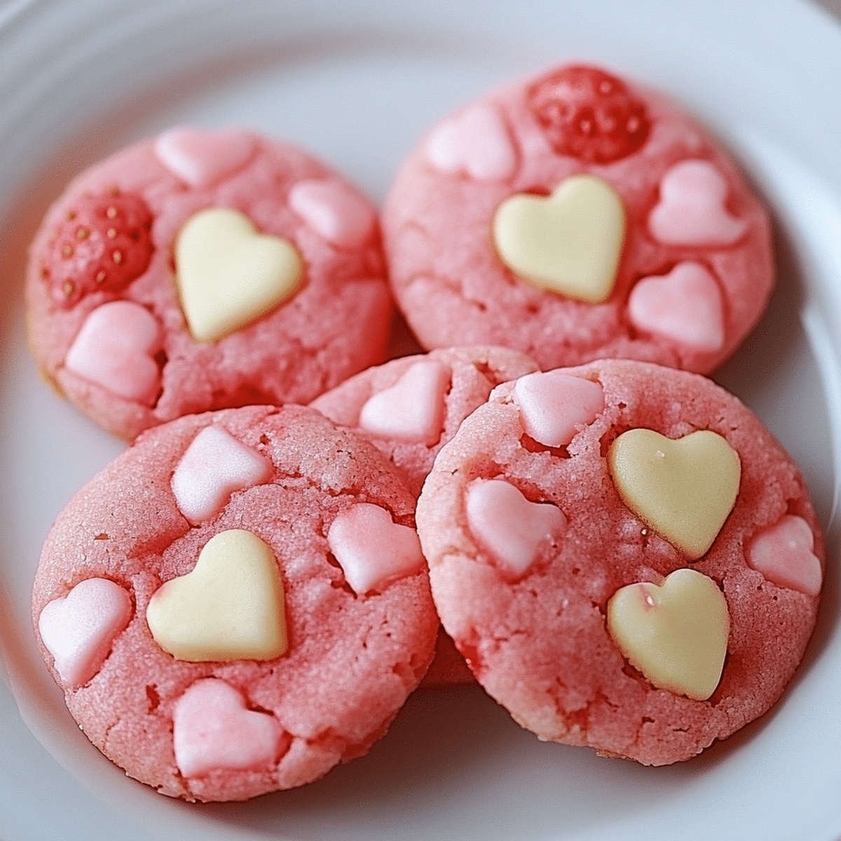 Valentine Strawberry Cookies Recipe