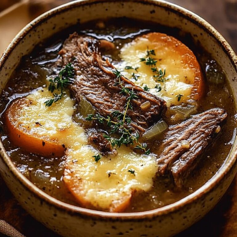 French Onion Beef Short Rib Soup Recipe