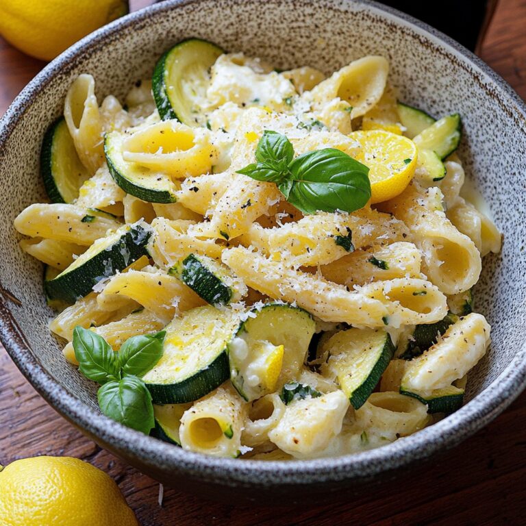 Sublime Lemon Ricotta Zucchini Pasta Recipe