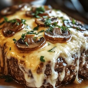Mushroom Swiss Cheese Meatloaf Recipe