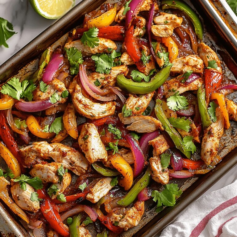 Easy Sheet Pan Chicken Fajitas Recipe