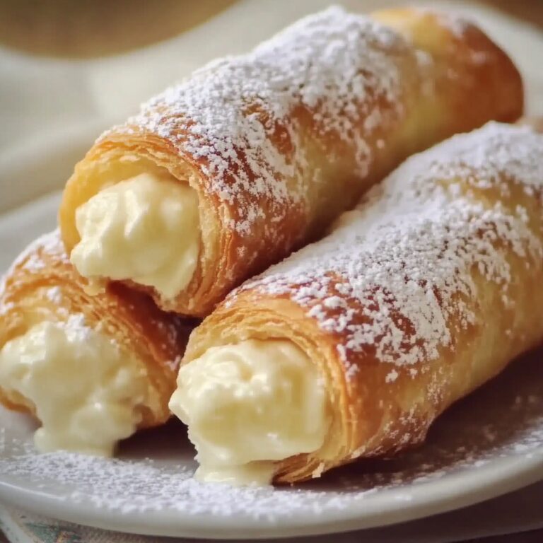 Heavenly Italian Cream Stuffed Cannoncini Recipe