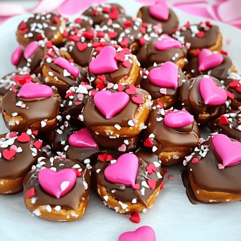 Valentines Day Caramel Pretzel Bites Recipe