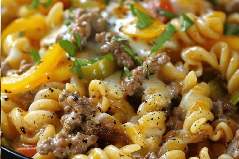 Philly Cheesesteak Pasta Recipe