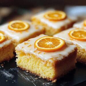 Orange Drizzle Traybake Cake Recipe