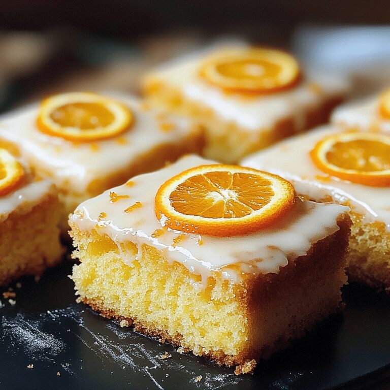 Orange Drizzle Traybake Cake Recipe