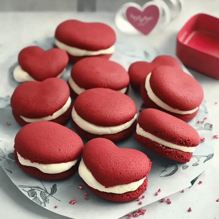 Valentines Red Velvet Whoopie Pies Recipe
