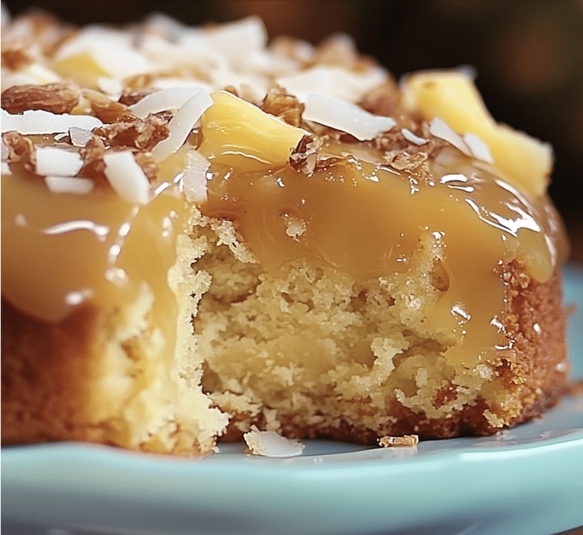 Pineapple Coconut God Bless America Cake Recipe