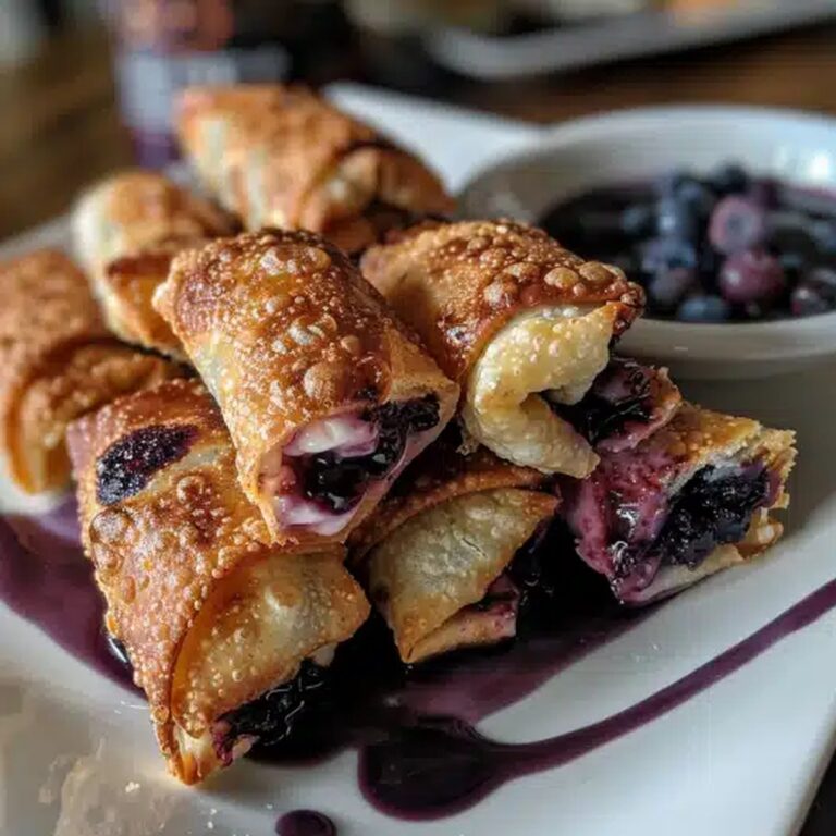 Blueberry Cream Cheese Egg Rolls Recipe