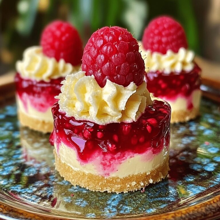 No Bake Mini Lemon Raspberry Cheesecakes Recipe