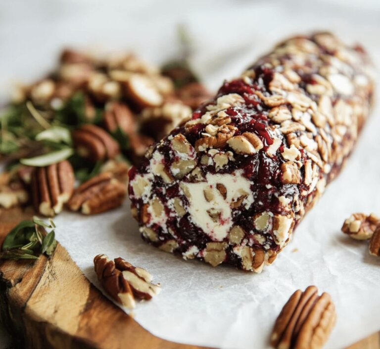 Cranberry Pecan Cheese Log Recipe