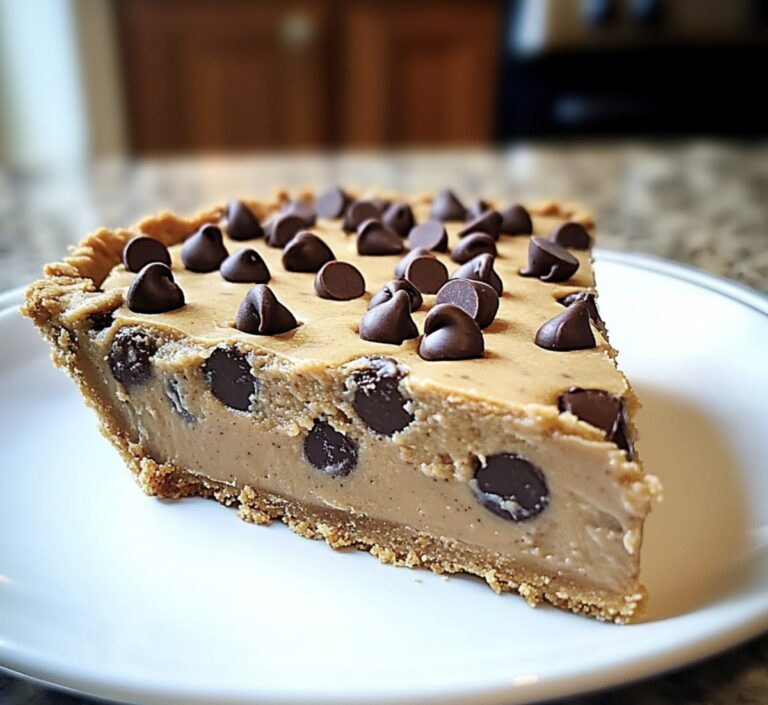 Gooey Chocolate Chip Cookie Dough Pie Recipe