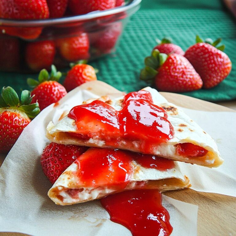 Sweet Strawberry Cheesecakeadillas Recipe