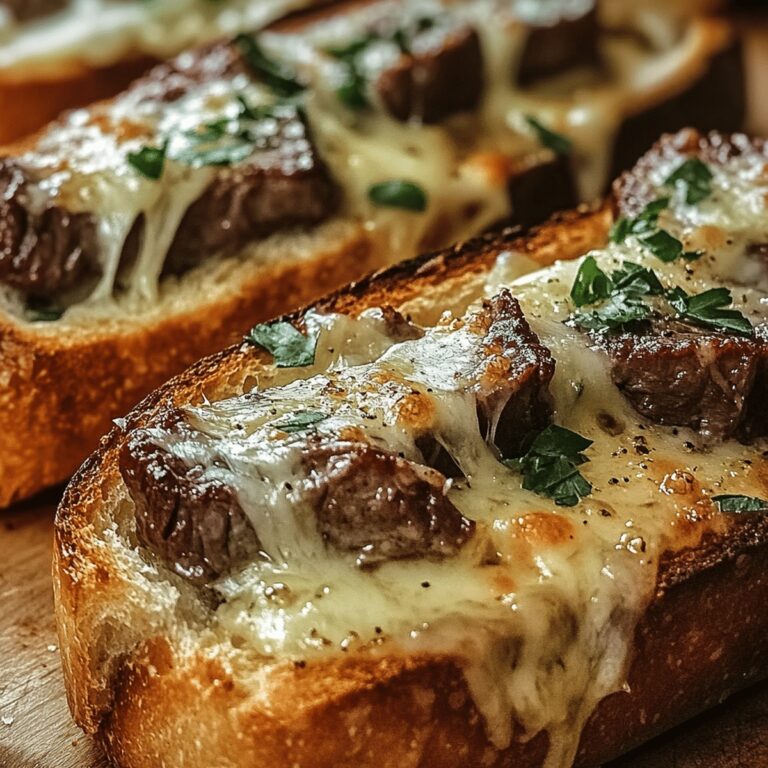 Steak Garlic Cheese Bread Recipe
