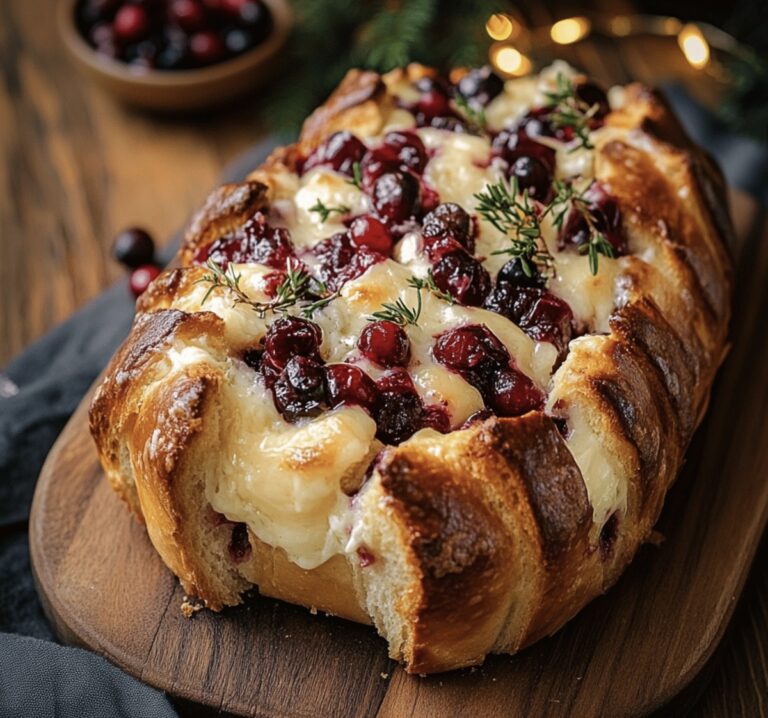 Cranberry Brie Pull-Apart Bread Recipe