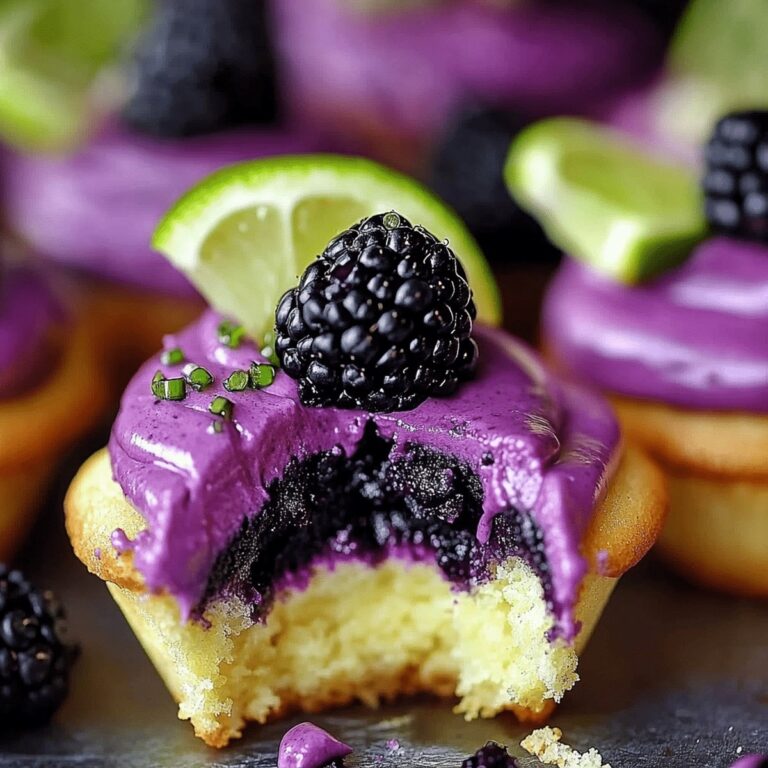 Blackberry Lime Cheesecake Cupcakes Recipe