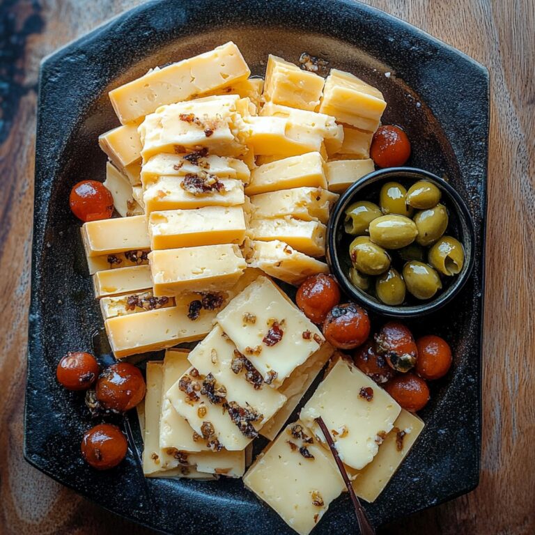 Tangy Marinated Cheddar Cheese Recipe