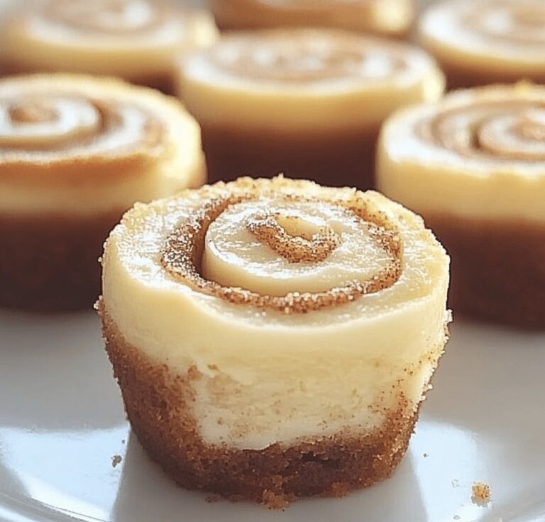 Mini Cinnamon Roll Cheesecakes Recipe
