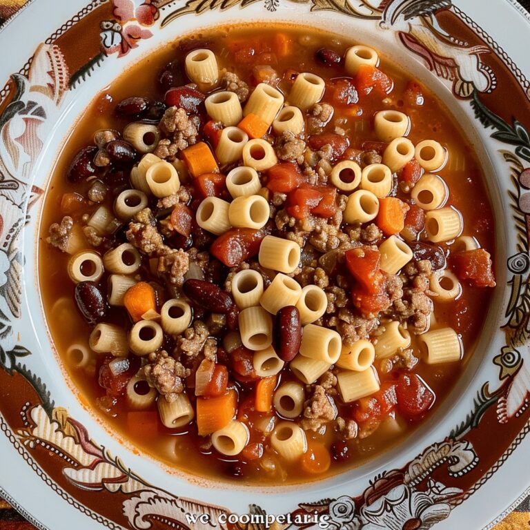 Hearty Pasta E Fagioli Soup Recipe