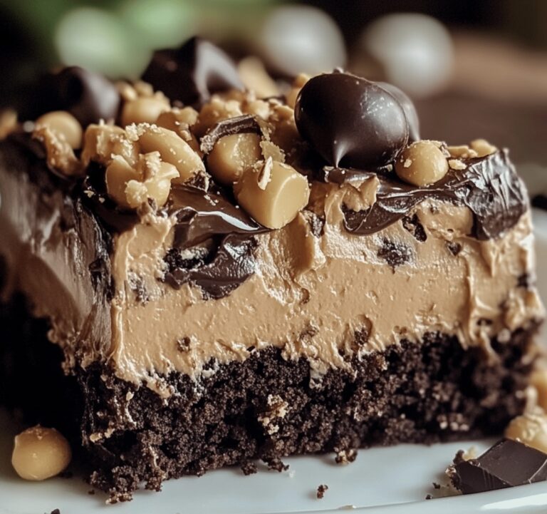 Chocolate Peanut Butter Poke Cake Recipe