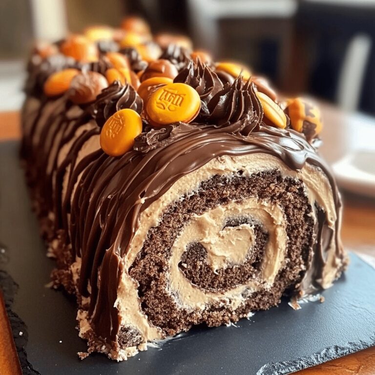 Reeses Peanut Butter Cup Roll Cake Recipe
